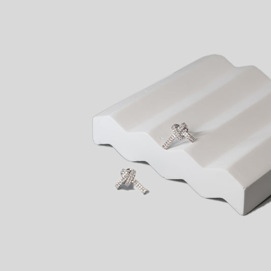 Sparkling Bow Earrings