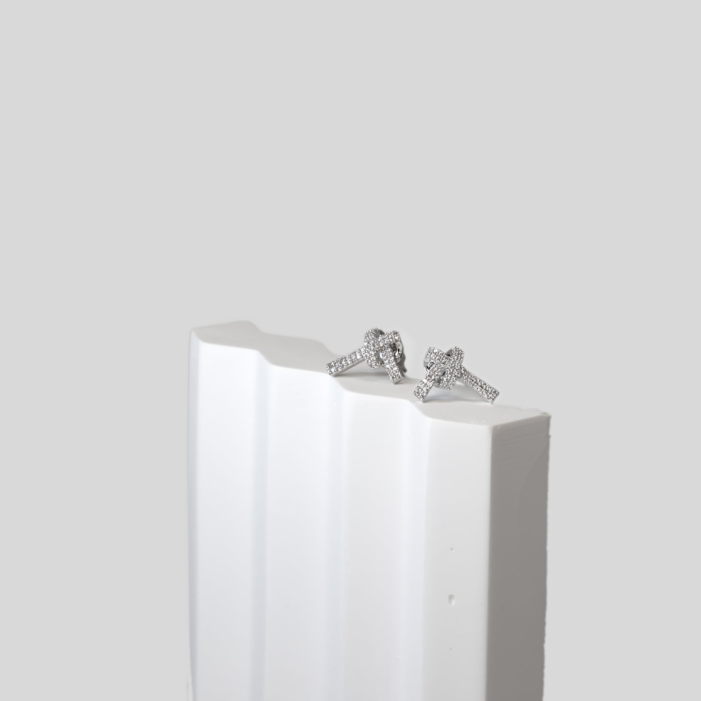 Sparkling Bow Earrings