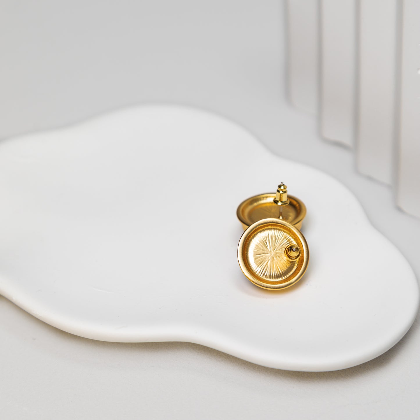 Round Lapis Earrings