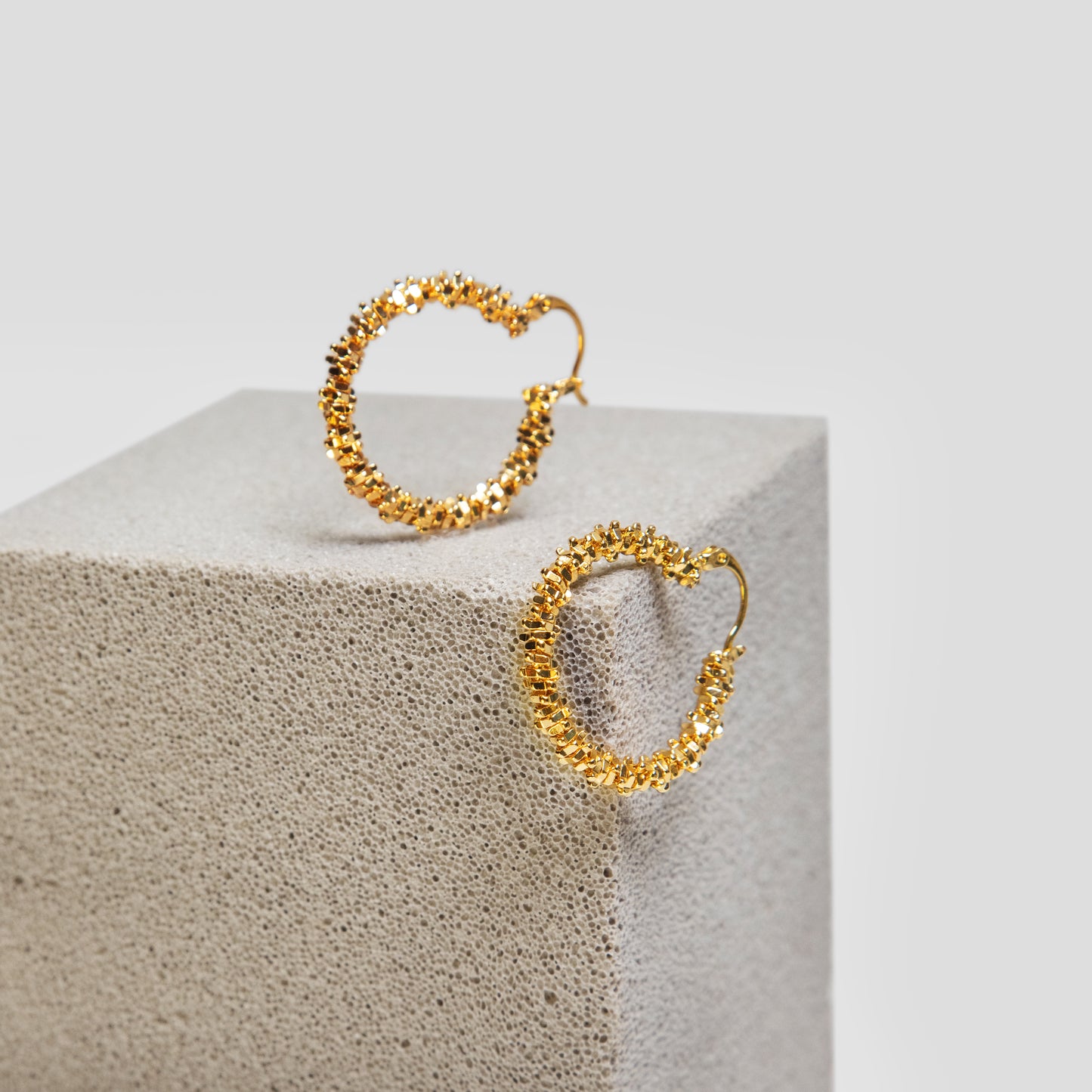 Fragmented Hoops Earrings