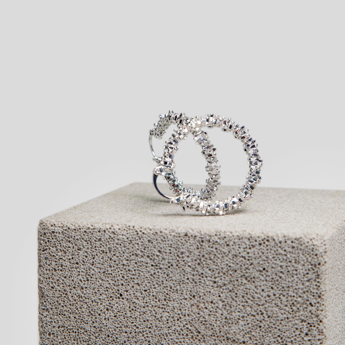 Fragmented Hoops Earrings