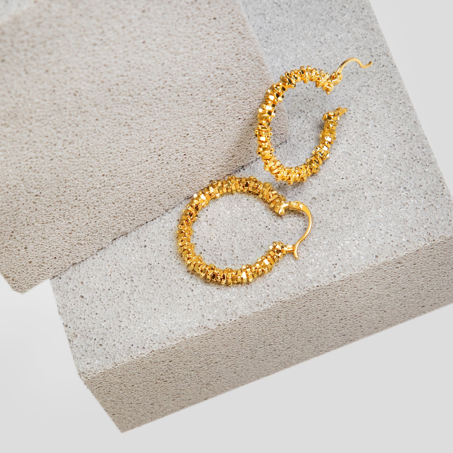 Fragmented Hoops Earrings