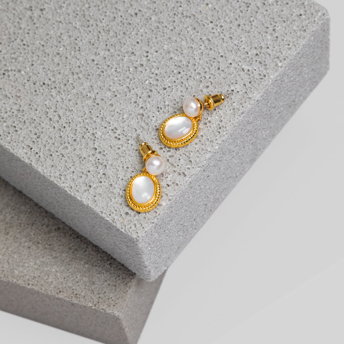 Oval Drop Earrings
