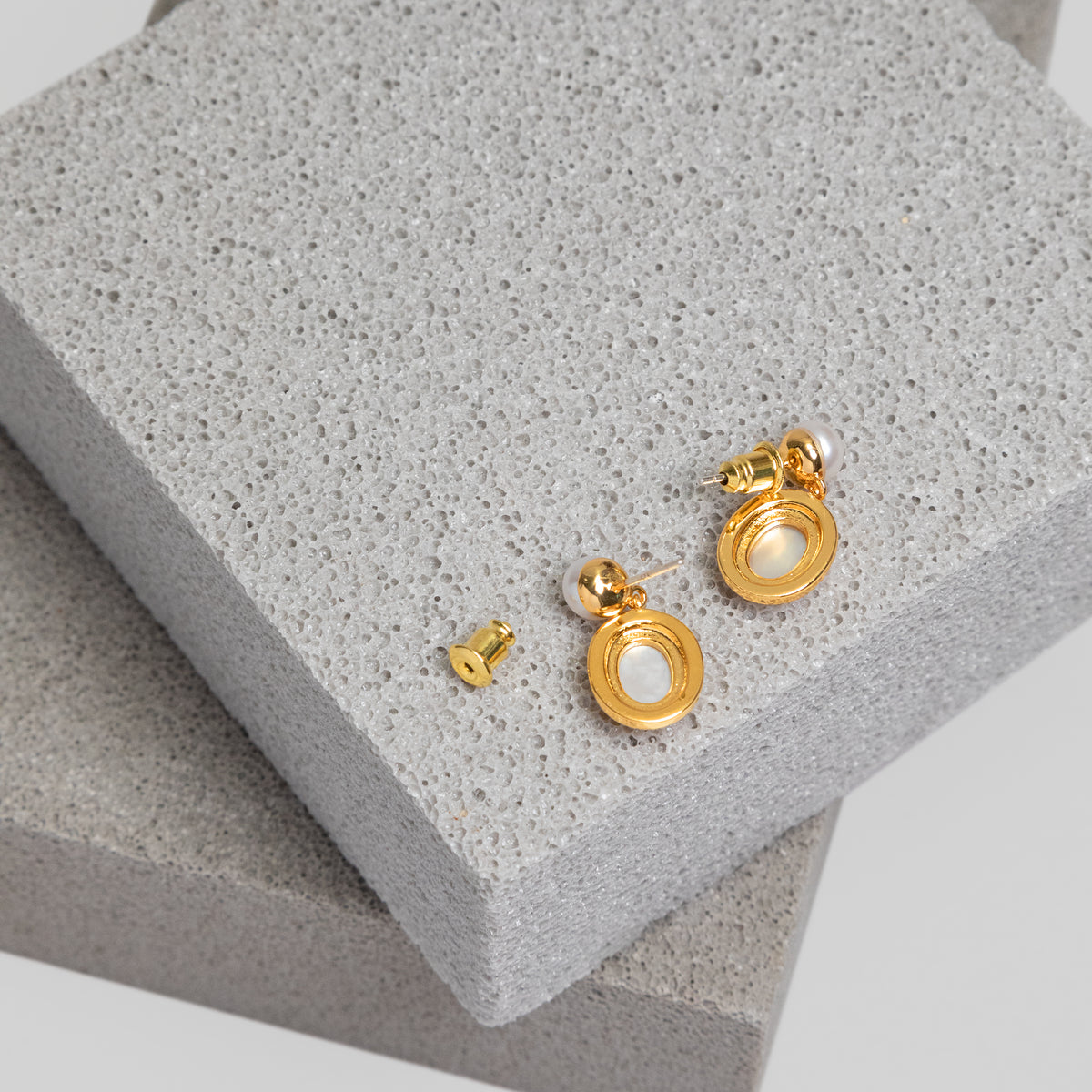 Oval Drop Earrings
