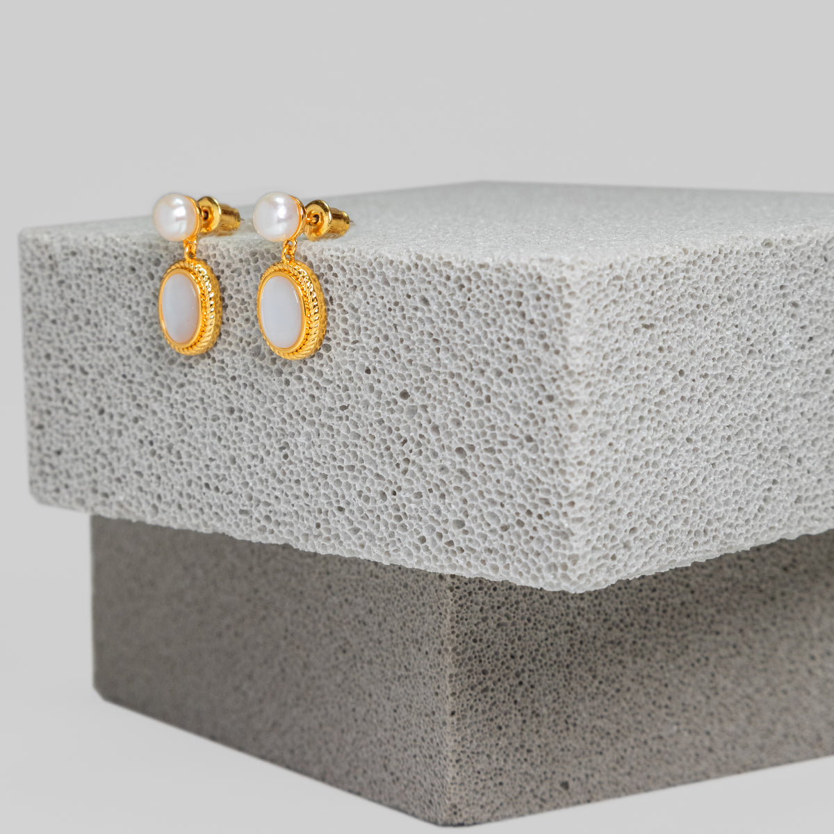 Oval Drop Earrings