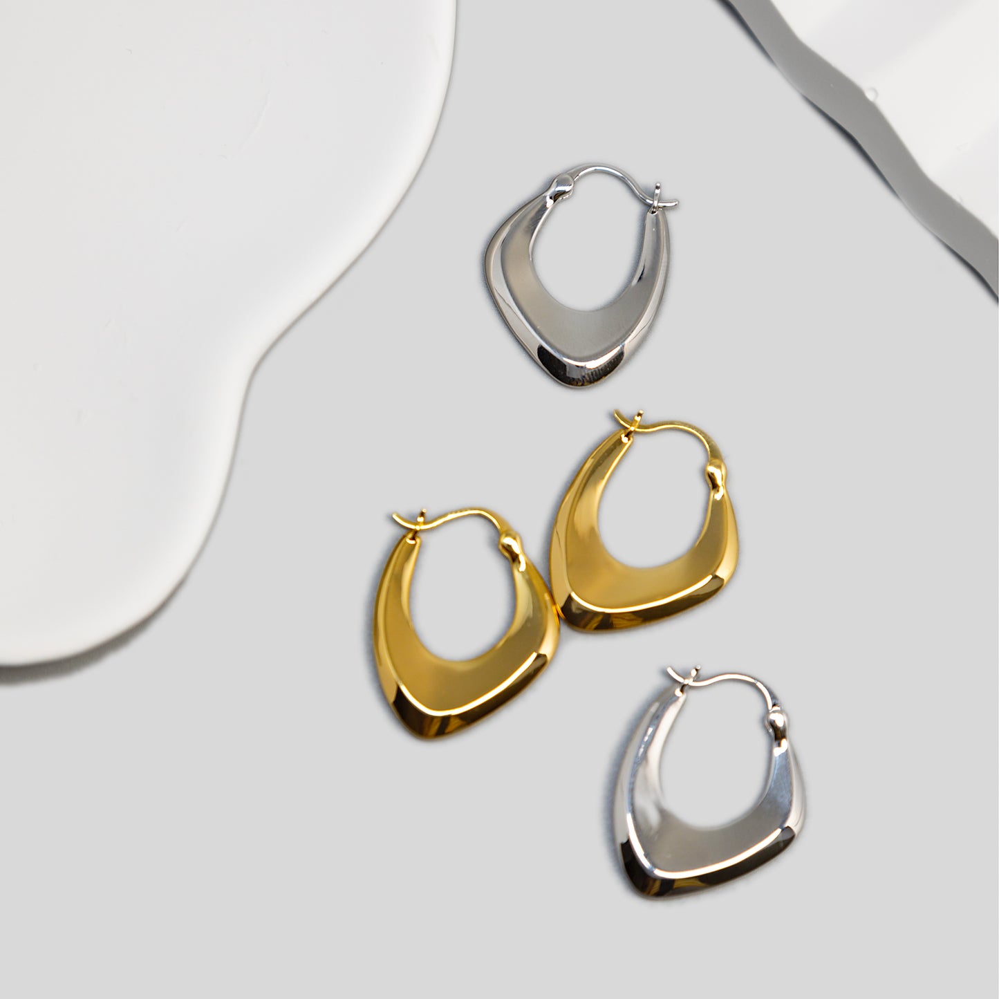 Geometry Hoops Earrings