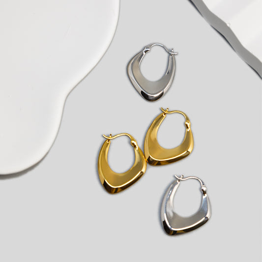 Geometry Hoops Earrings