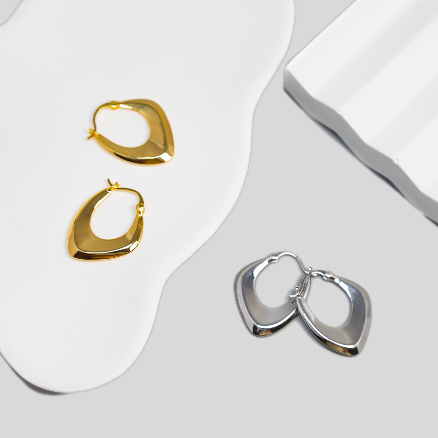 Geometry Hoops Earrings