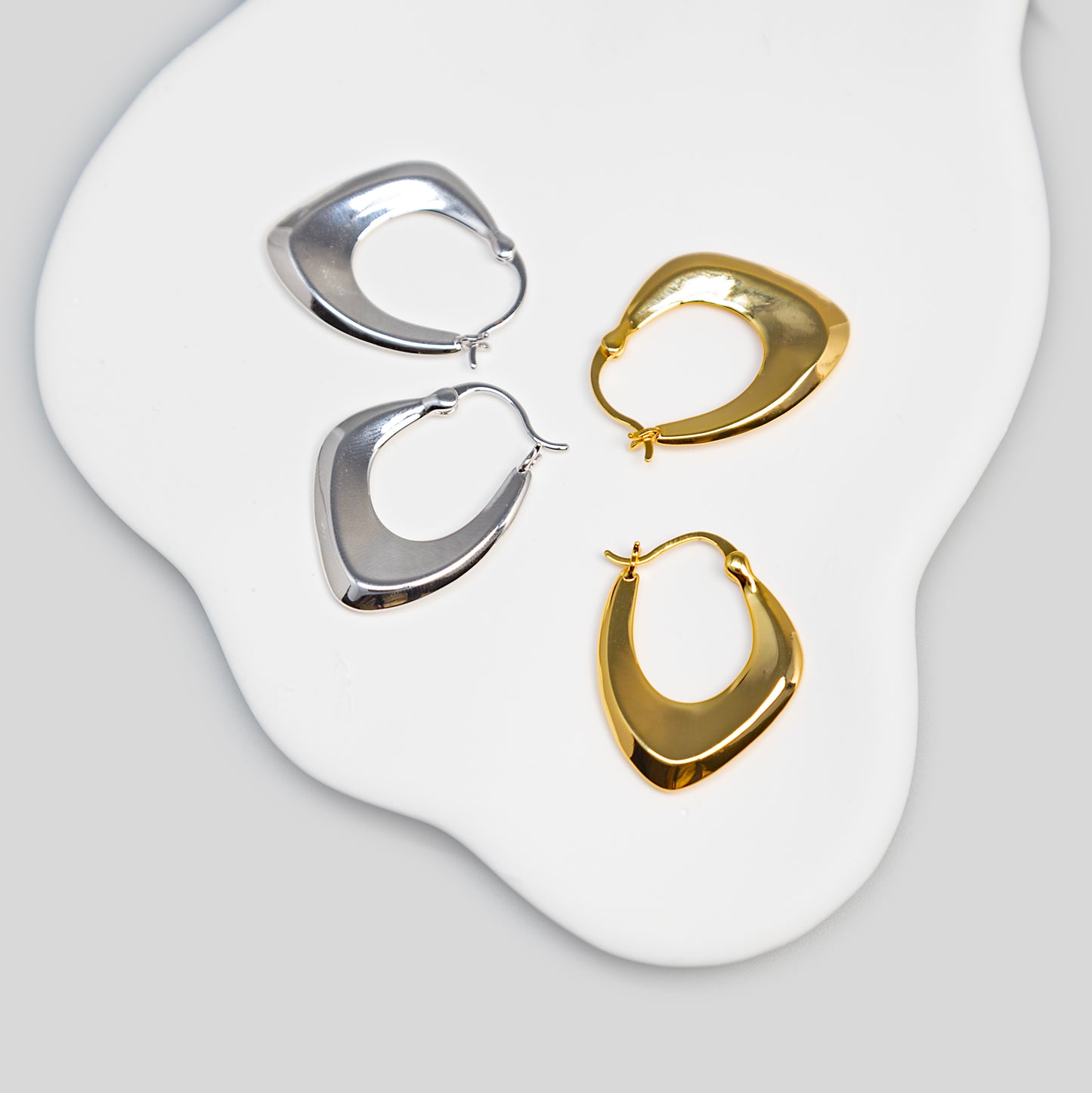 Geometry Hoops Earrings