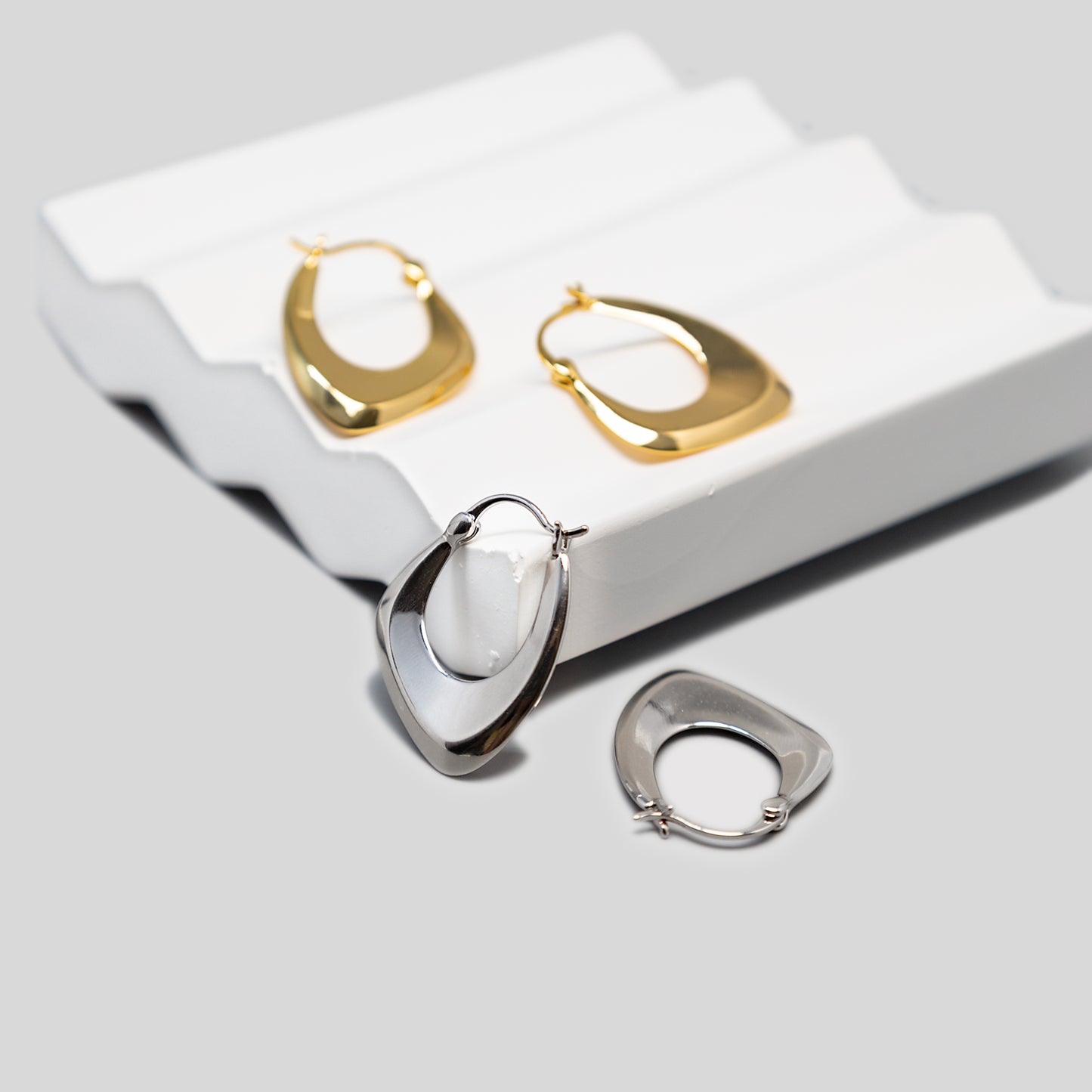 Geometry Hoops Earrings