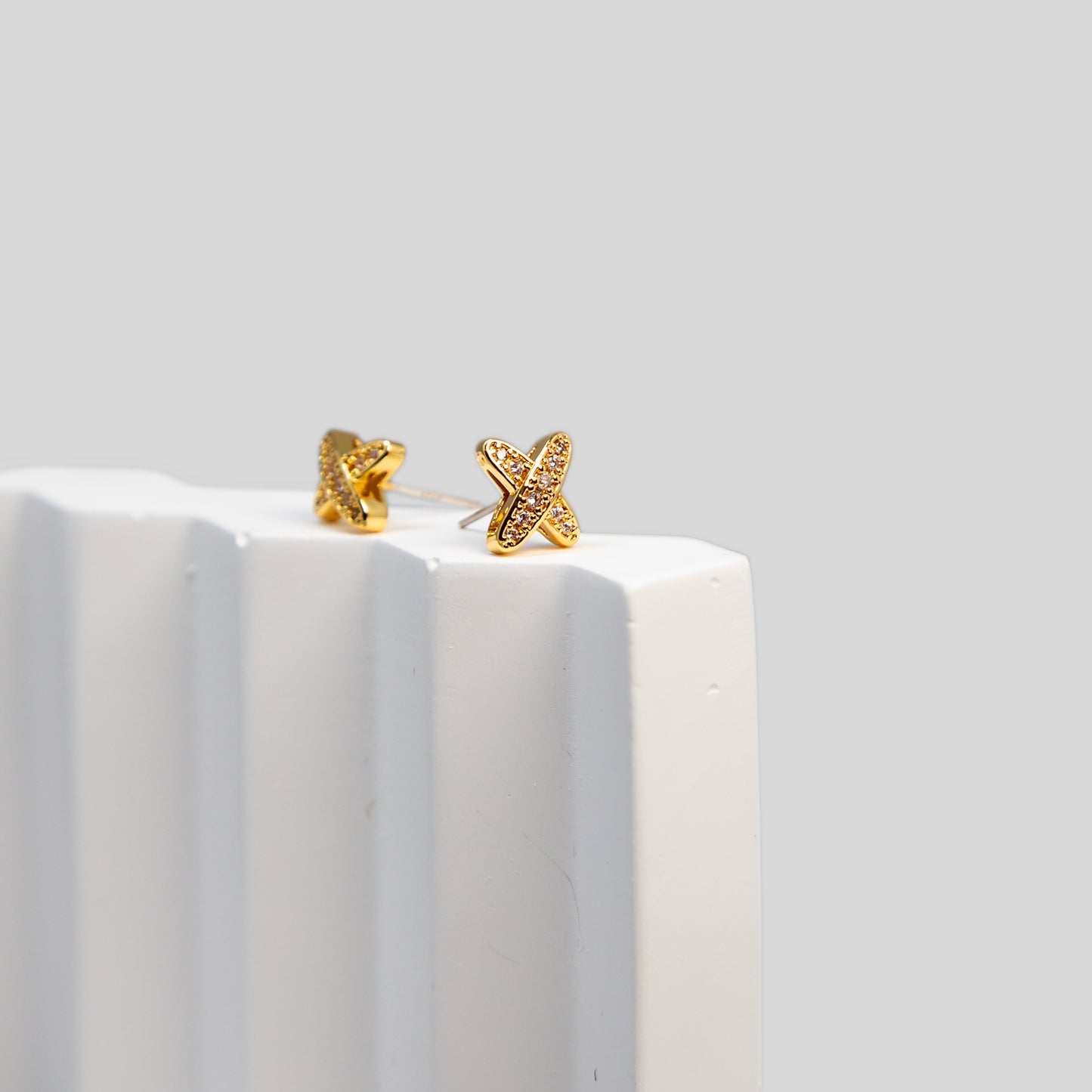 Sparkling Cross Earrings