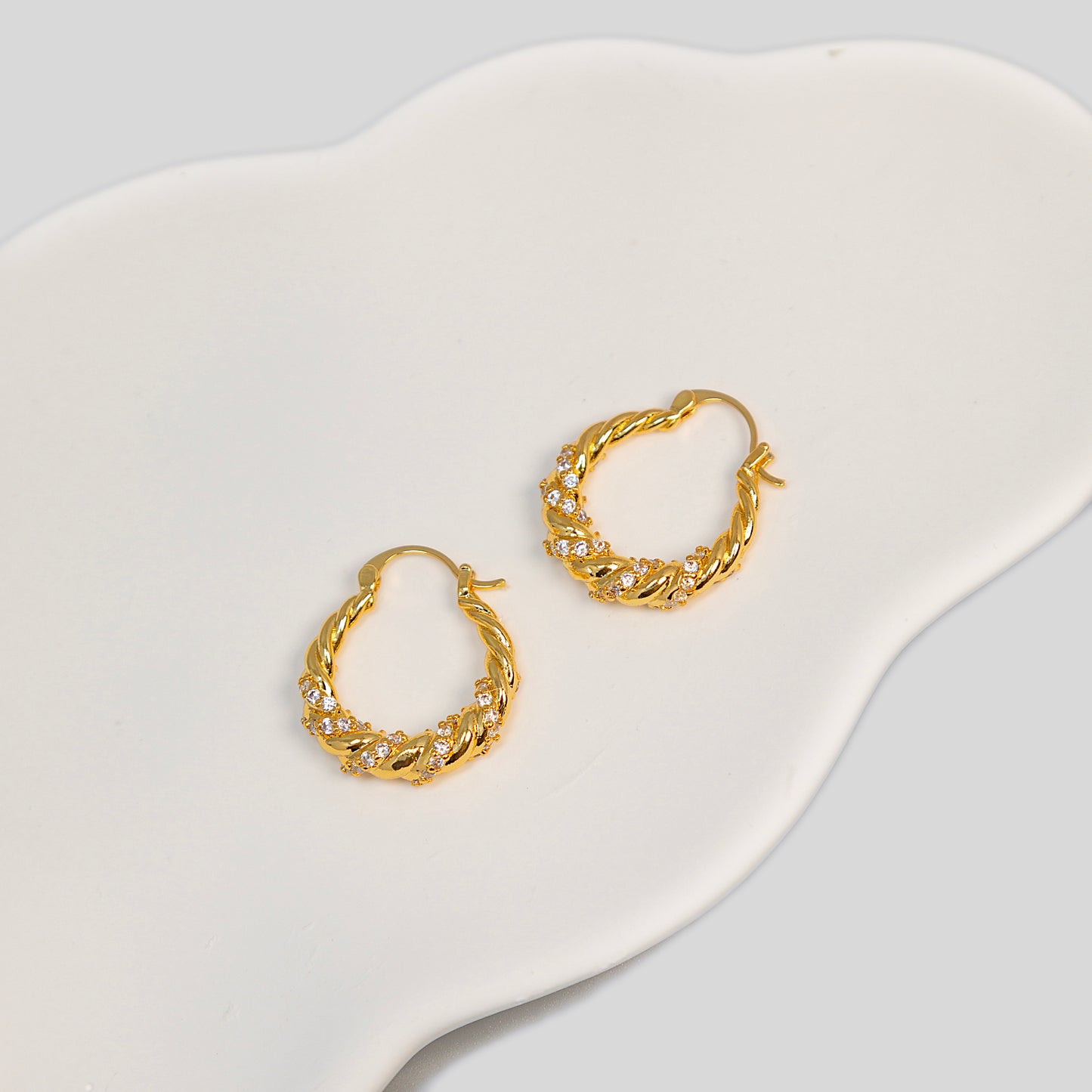 Twist Hoops Earrings