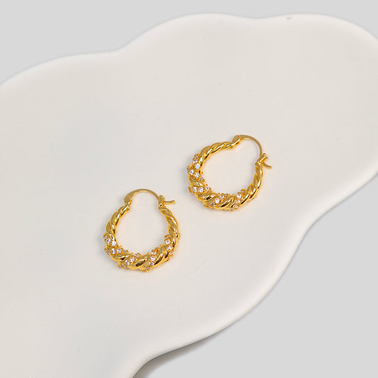 Twist Hoops Earrings