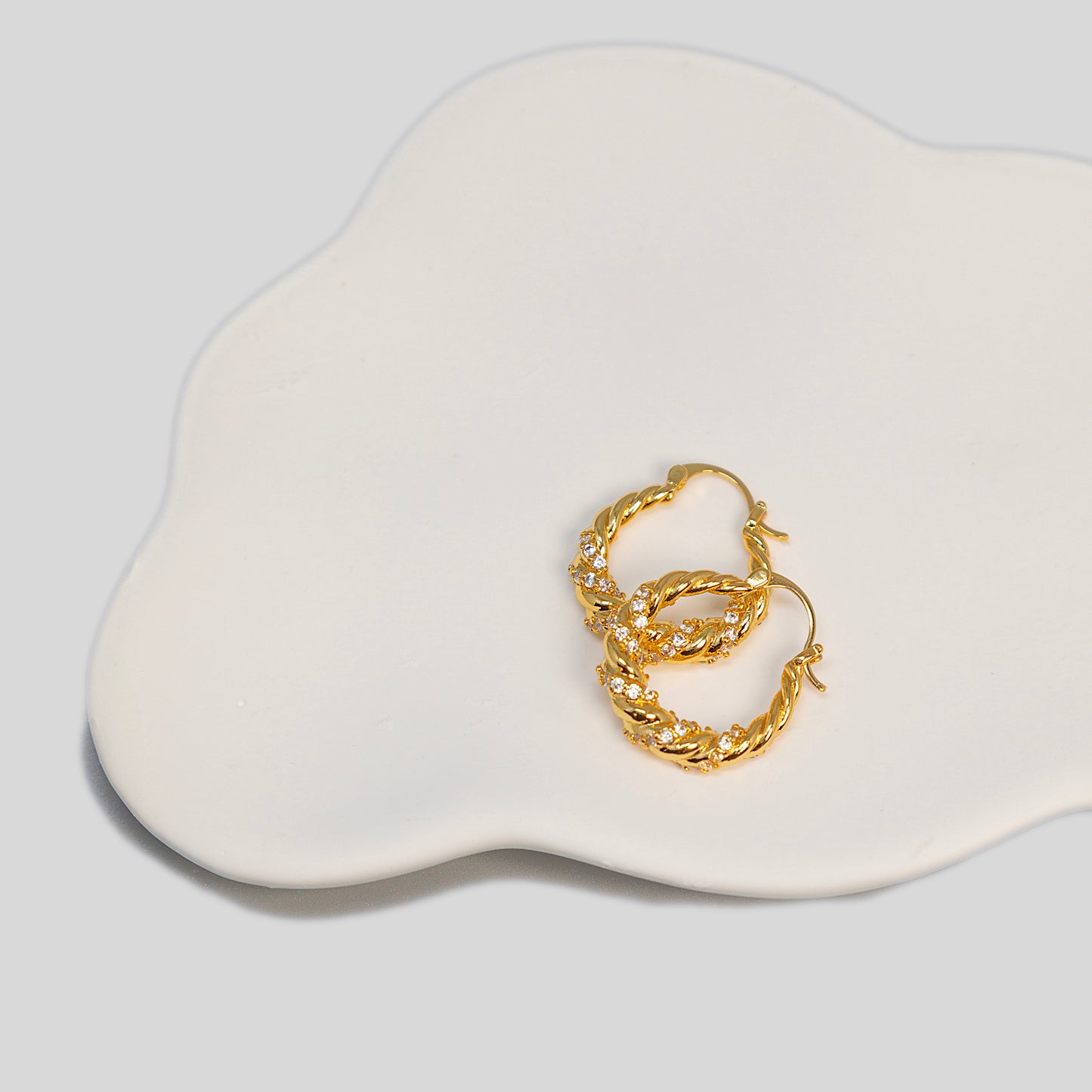 Twist Hoops Earrings