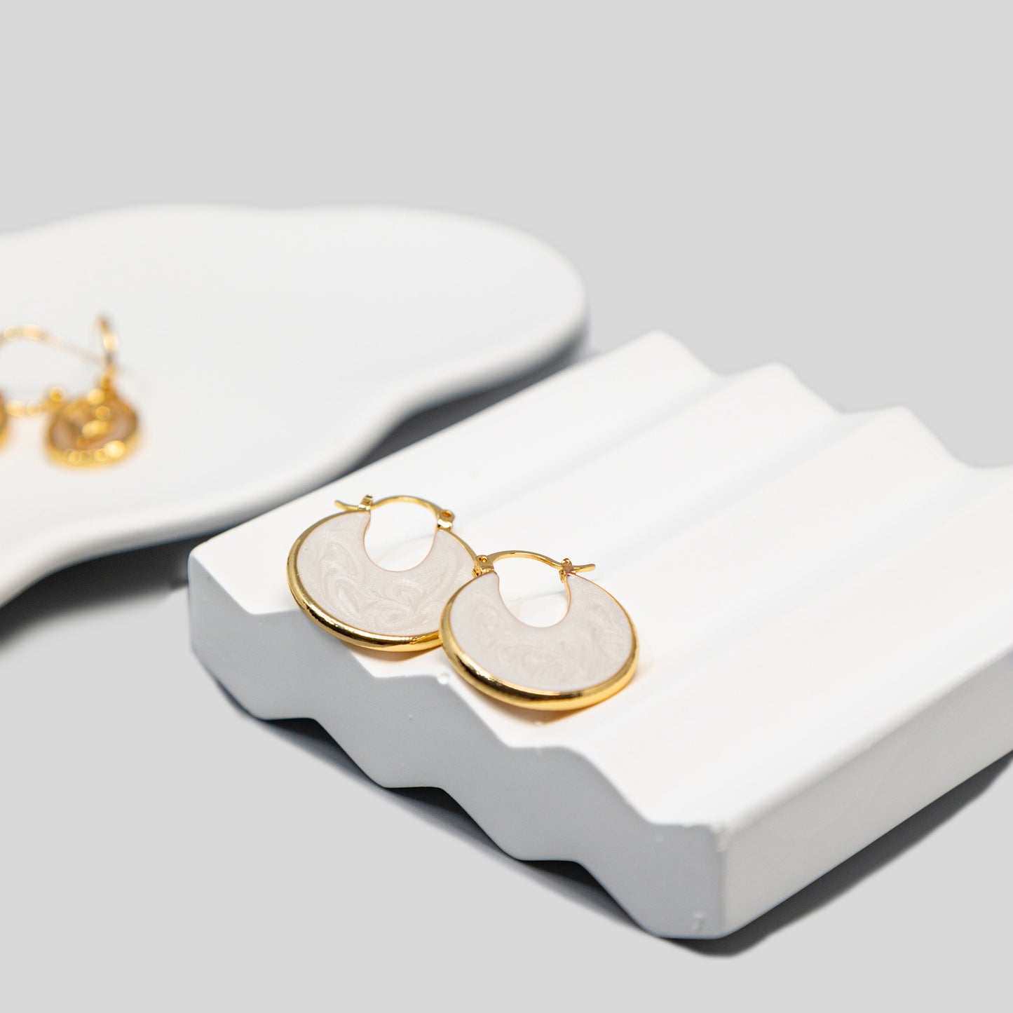 Enamelled Reversible Earrings