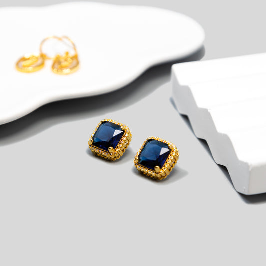 Blue Crystal Earrings