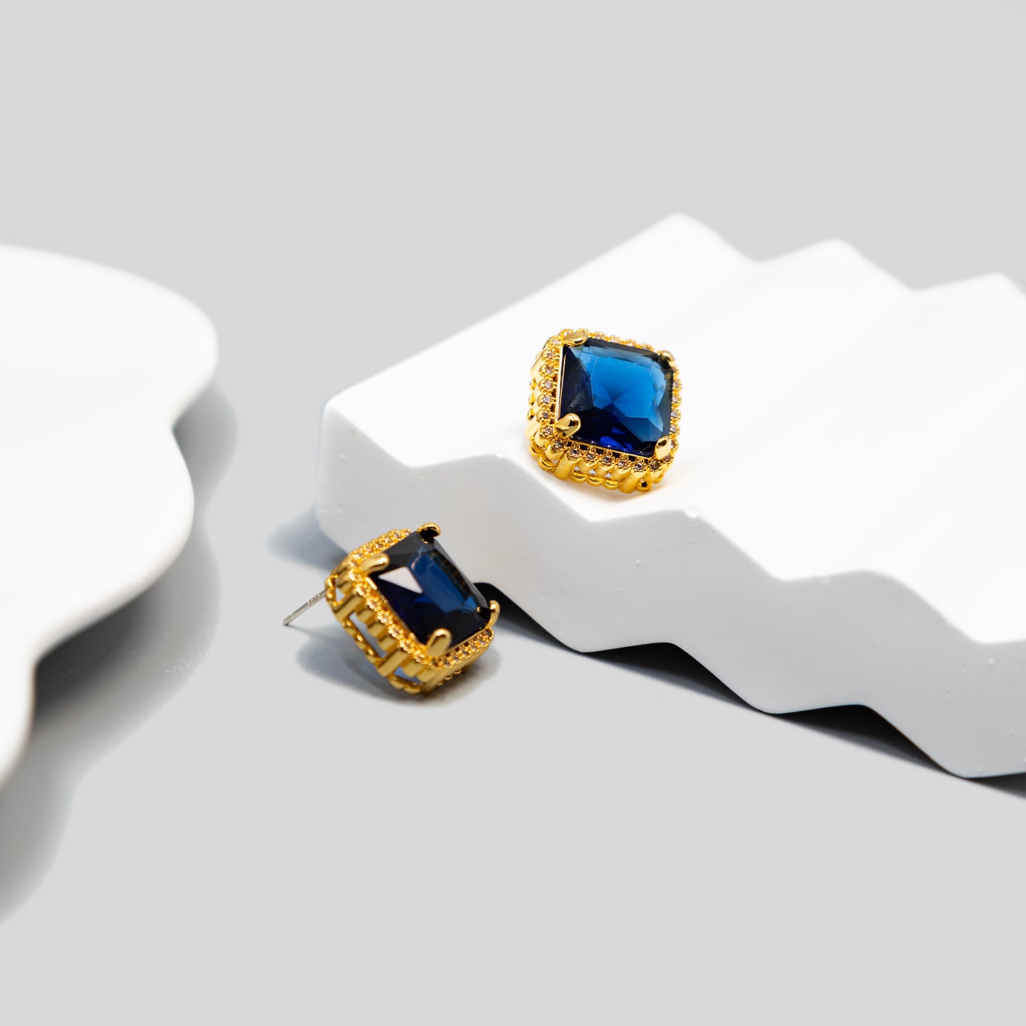Blue Crystal Earrings