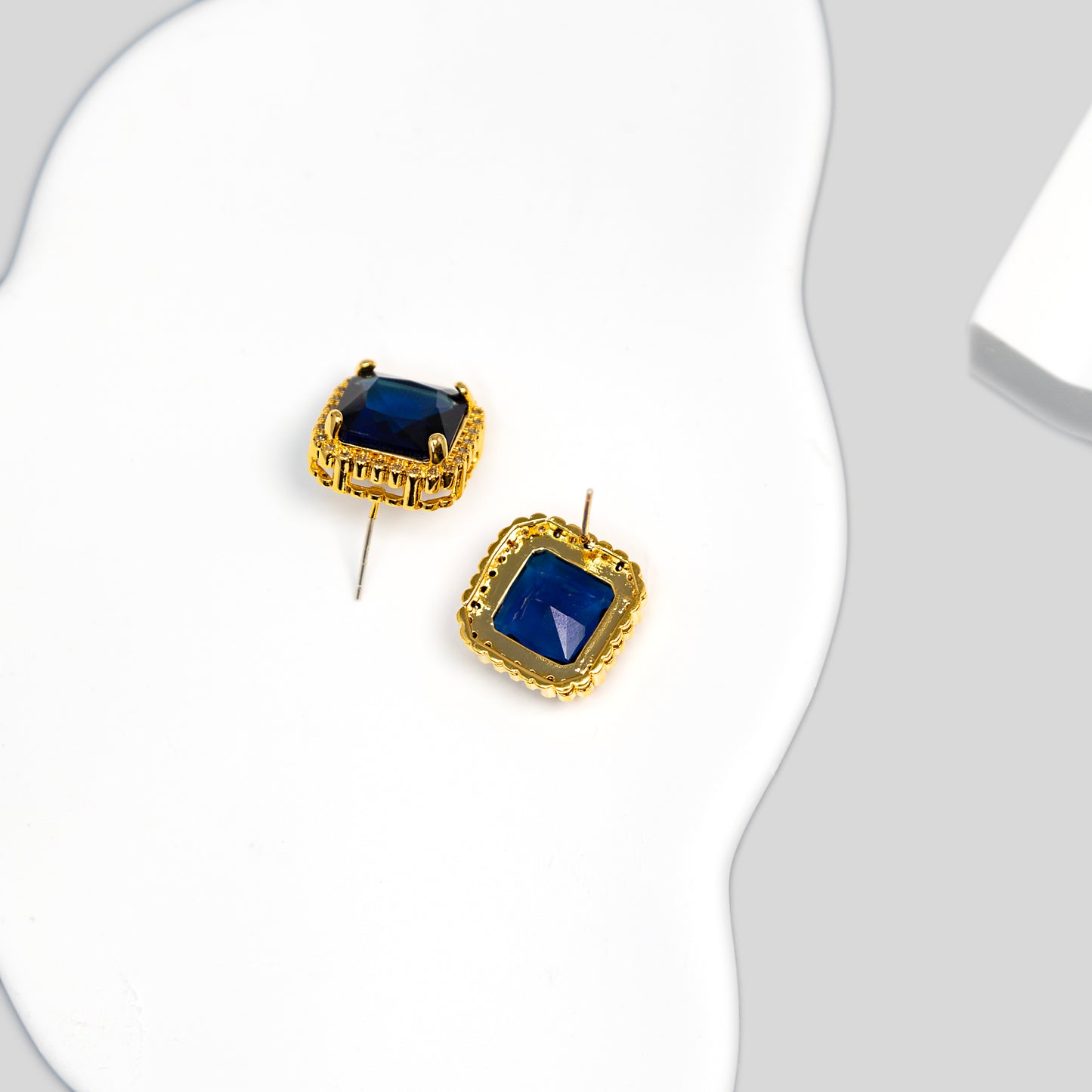 Blue Crystal Earrings