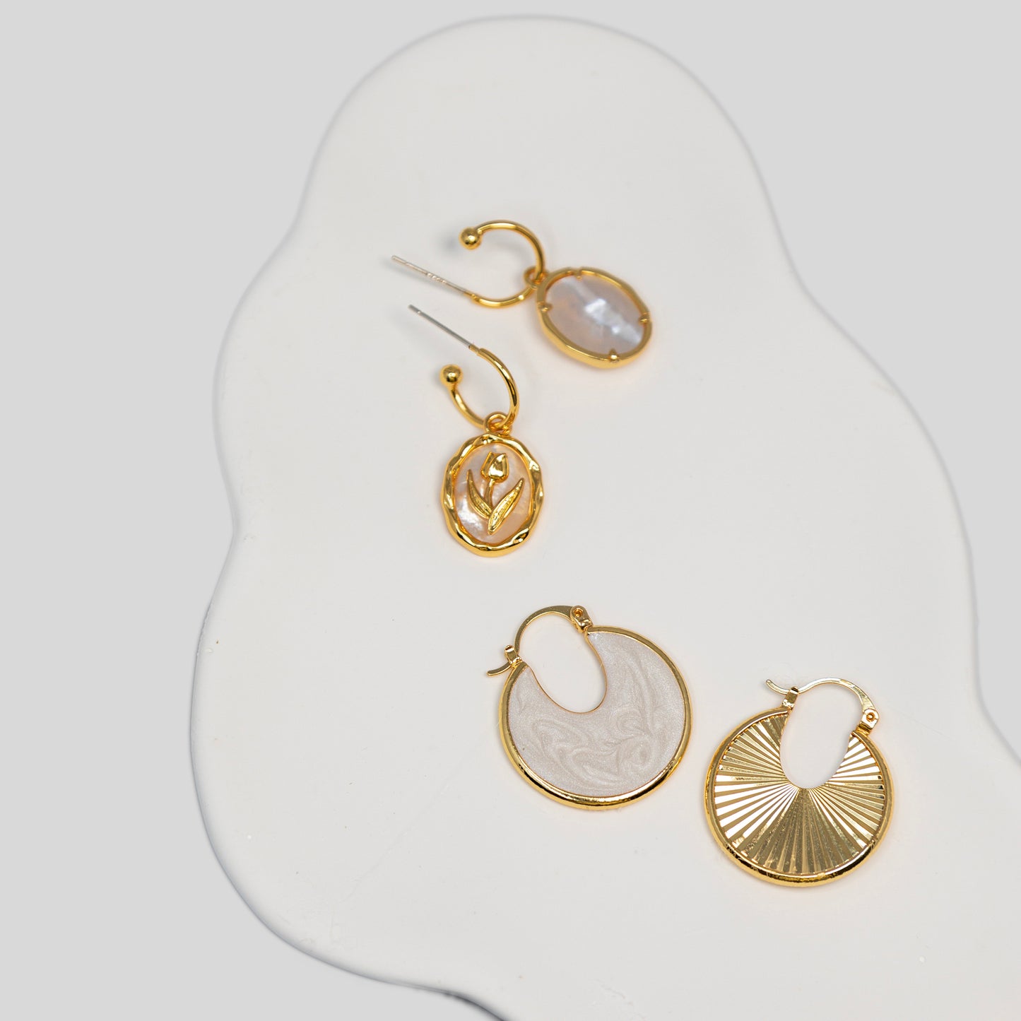 Enamelled Reversible Earrings