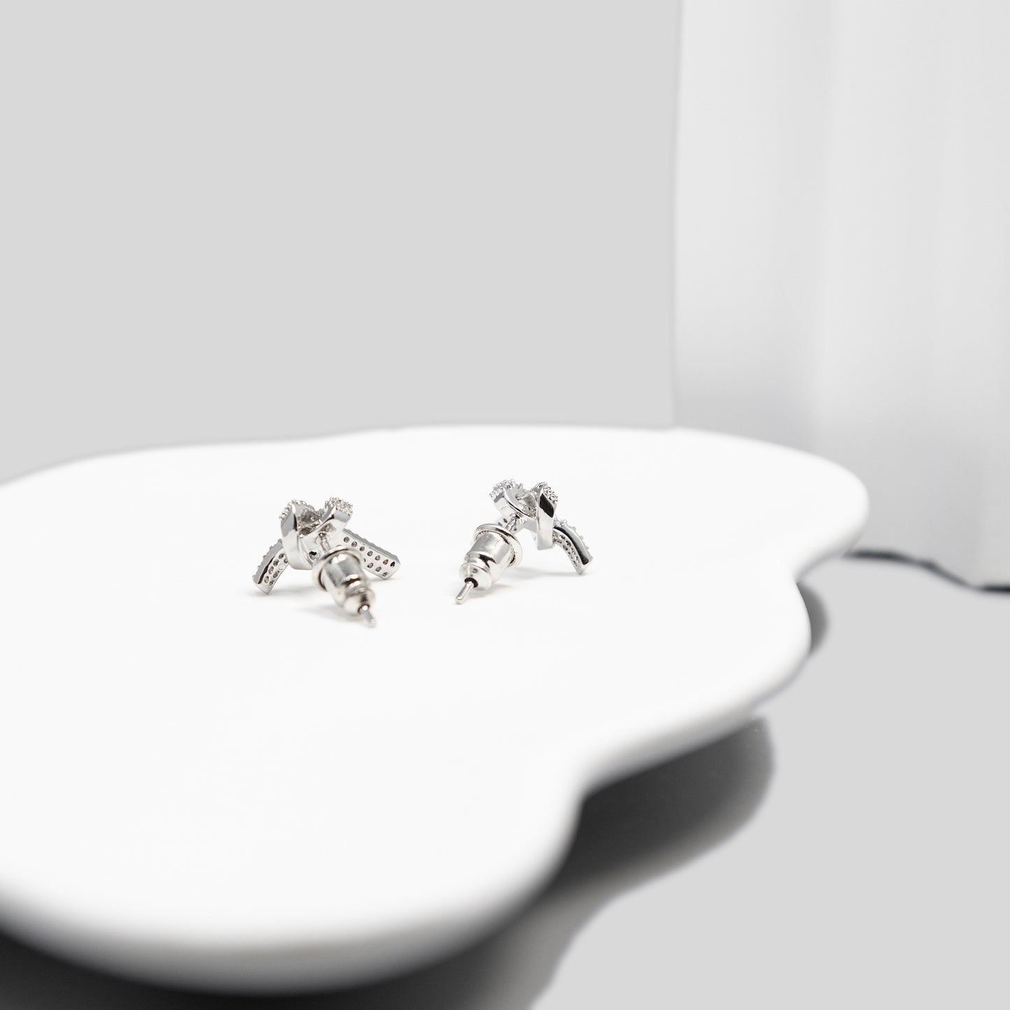 Sparkling Bow Earrings