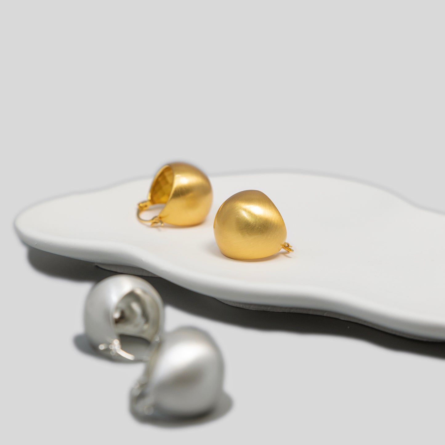 Brushed Bell Earrings