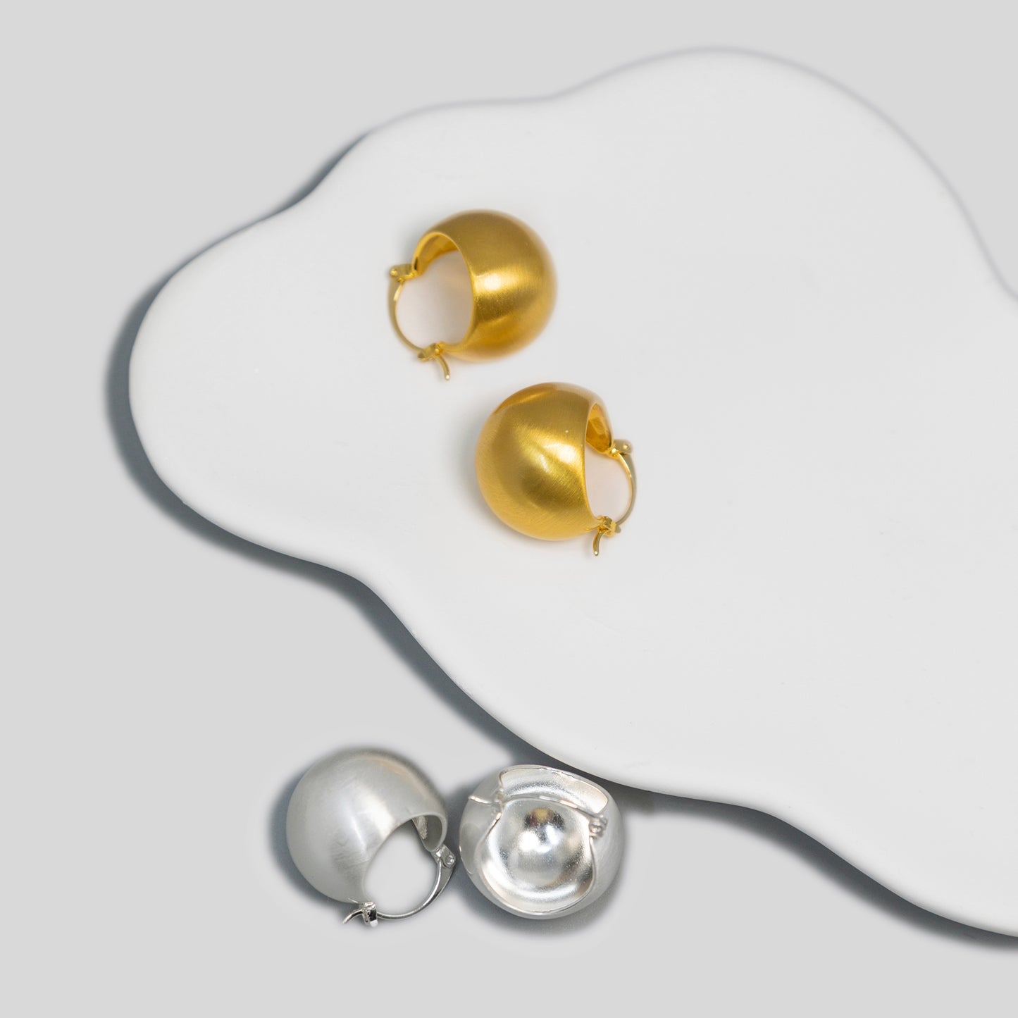 Brushed Bell Earrings