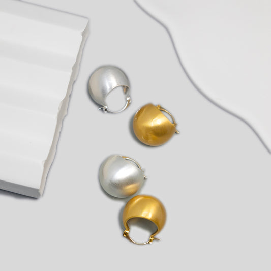 Brushed Bell Earrings