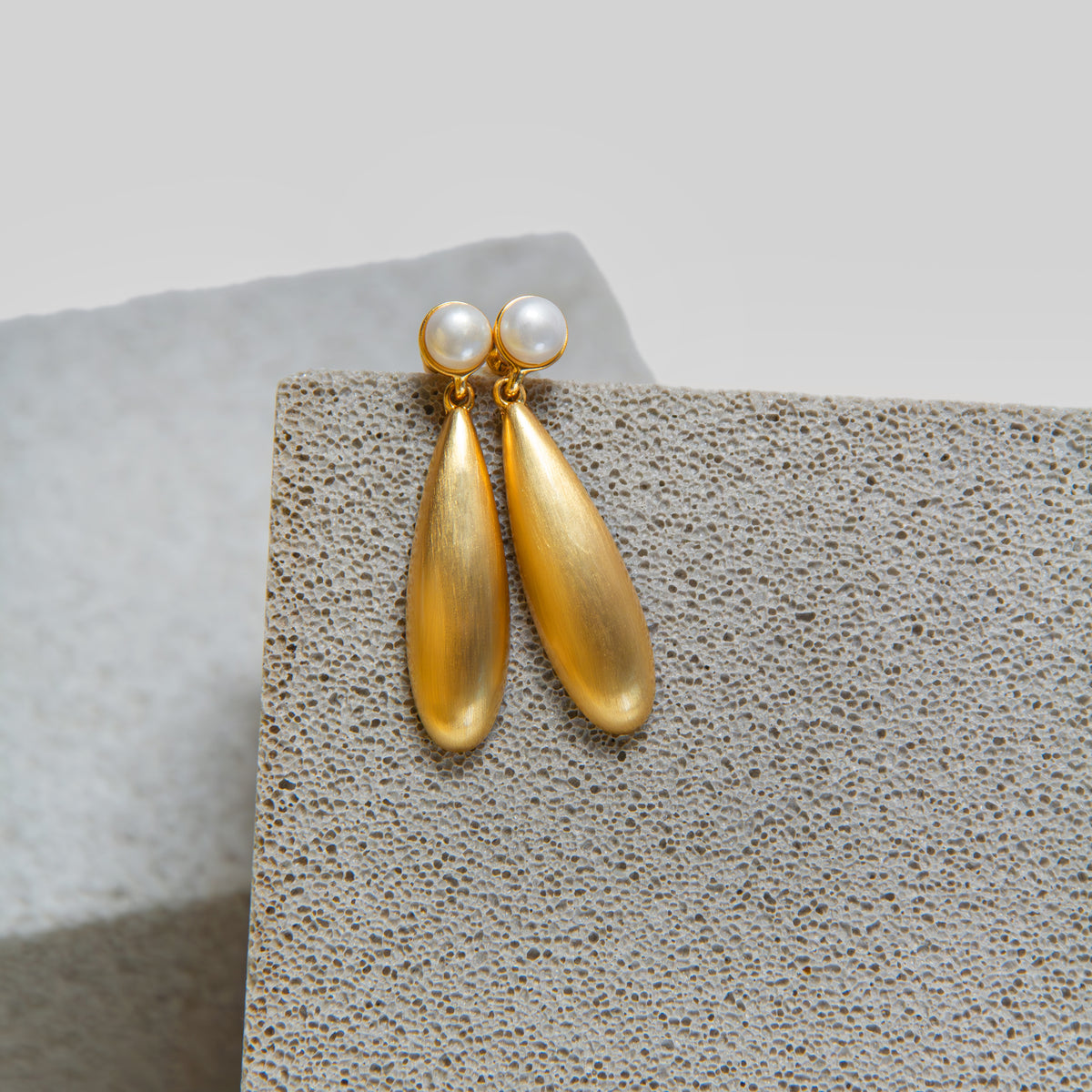 Elongated Teardrop Earrings