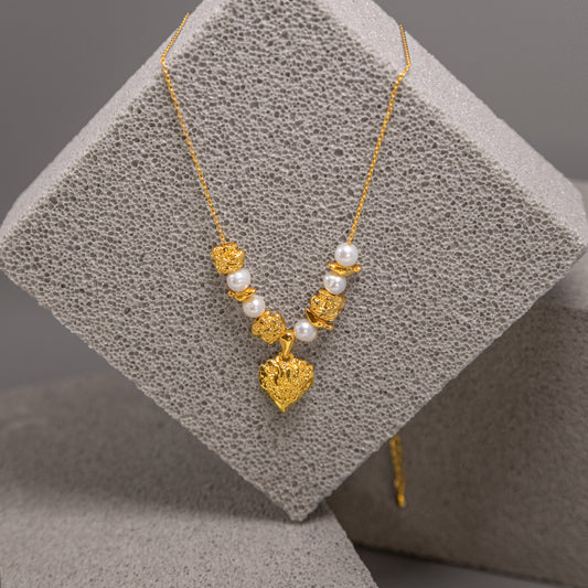 Pearl Heart Necklace