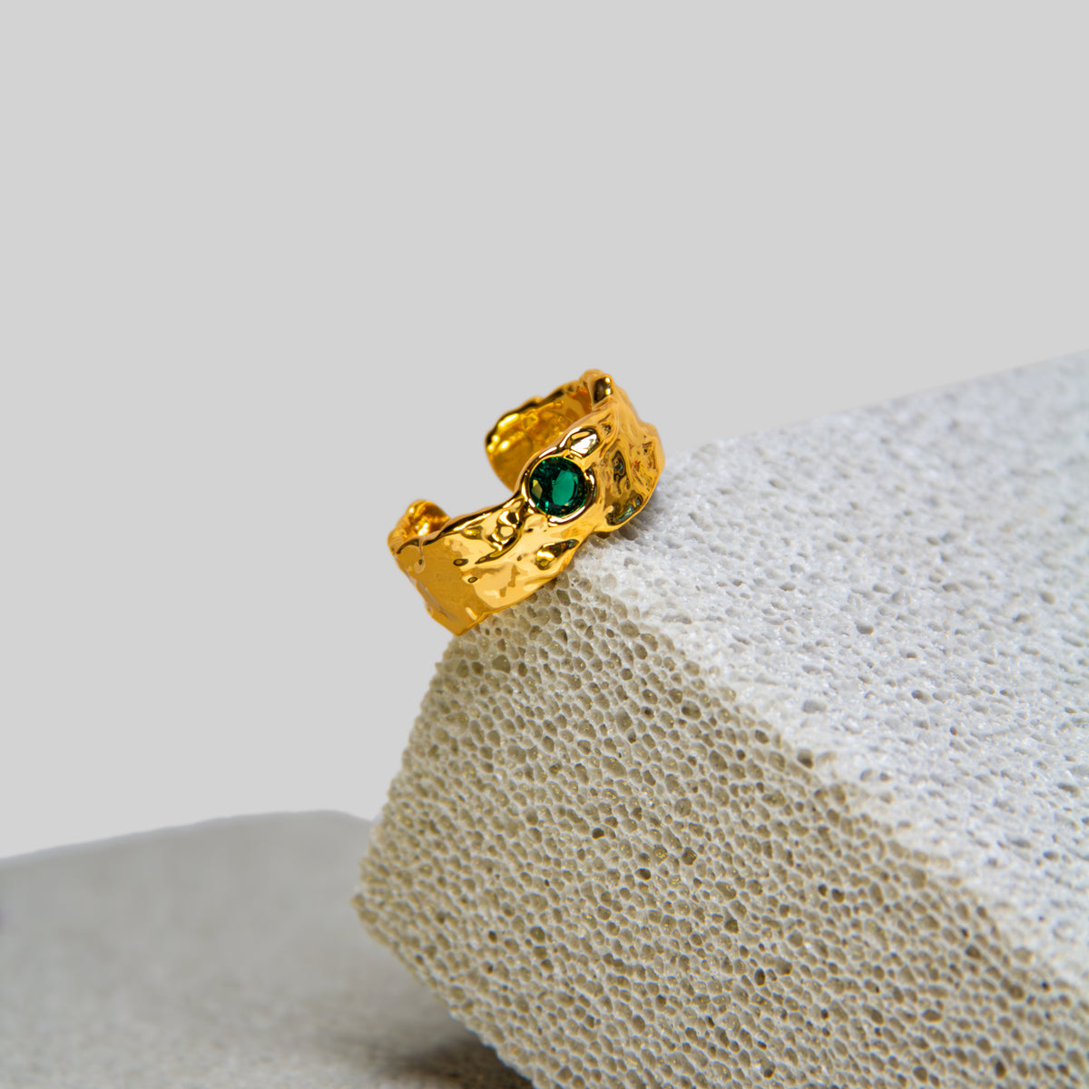 Green Zircon Ring
