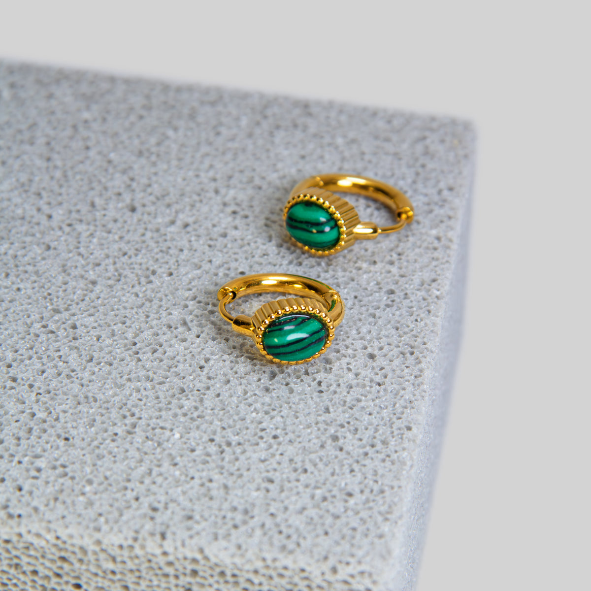Malachite Earrings