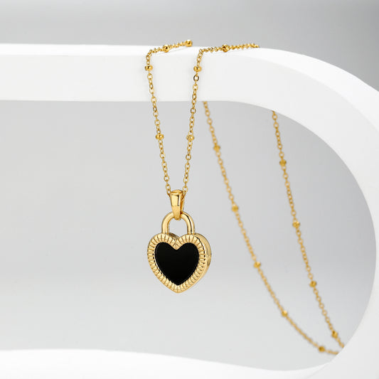 Reversible Heart Pendant Necklace