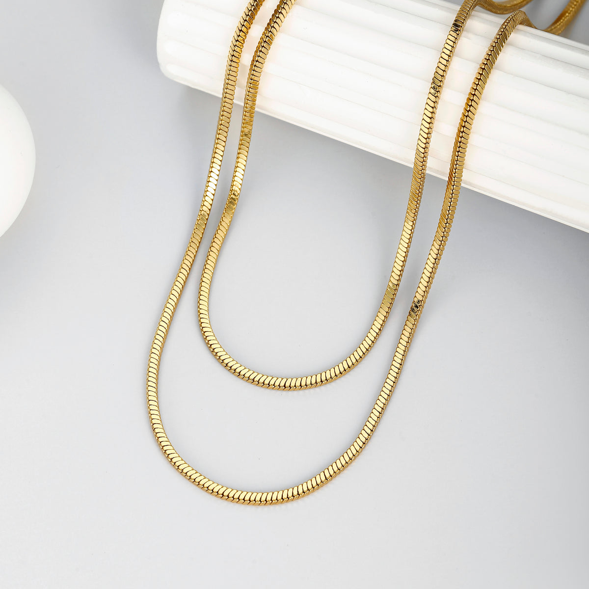 Long Snack Chain Necklace