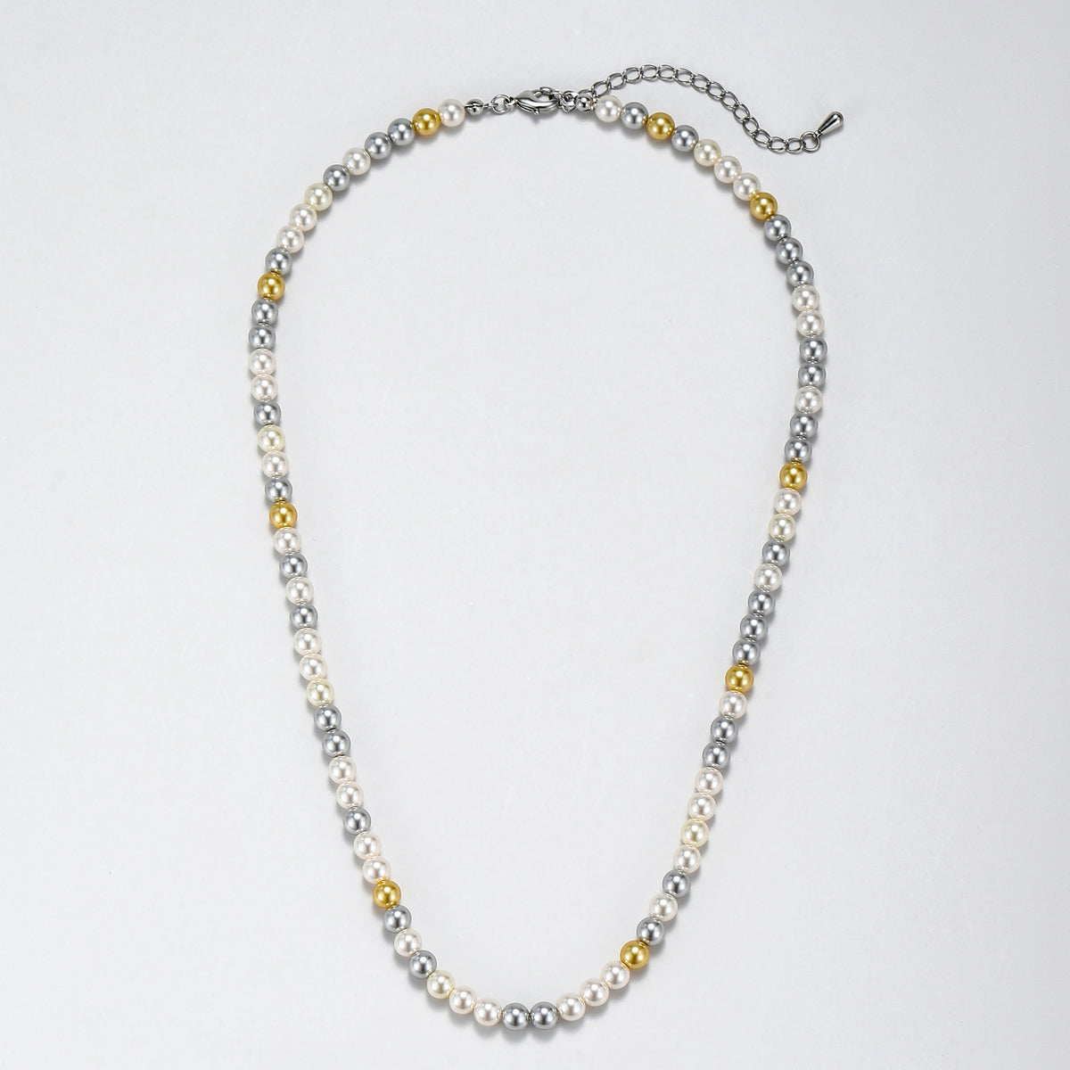 Swarovski colour pearl necklace