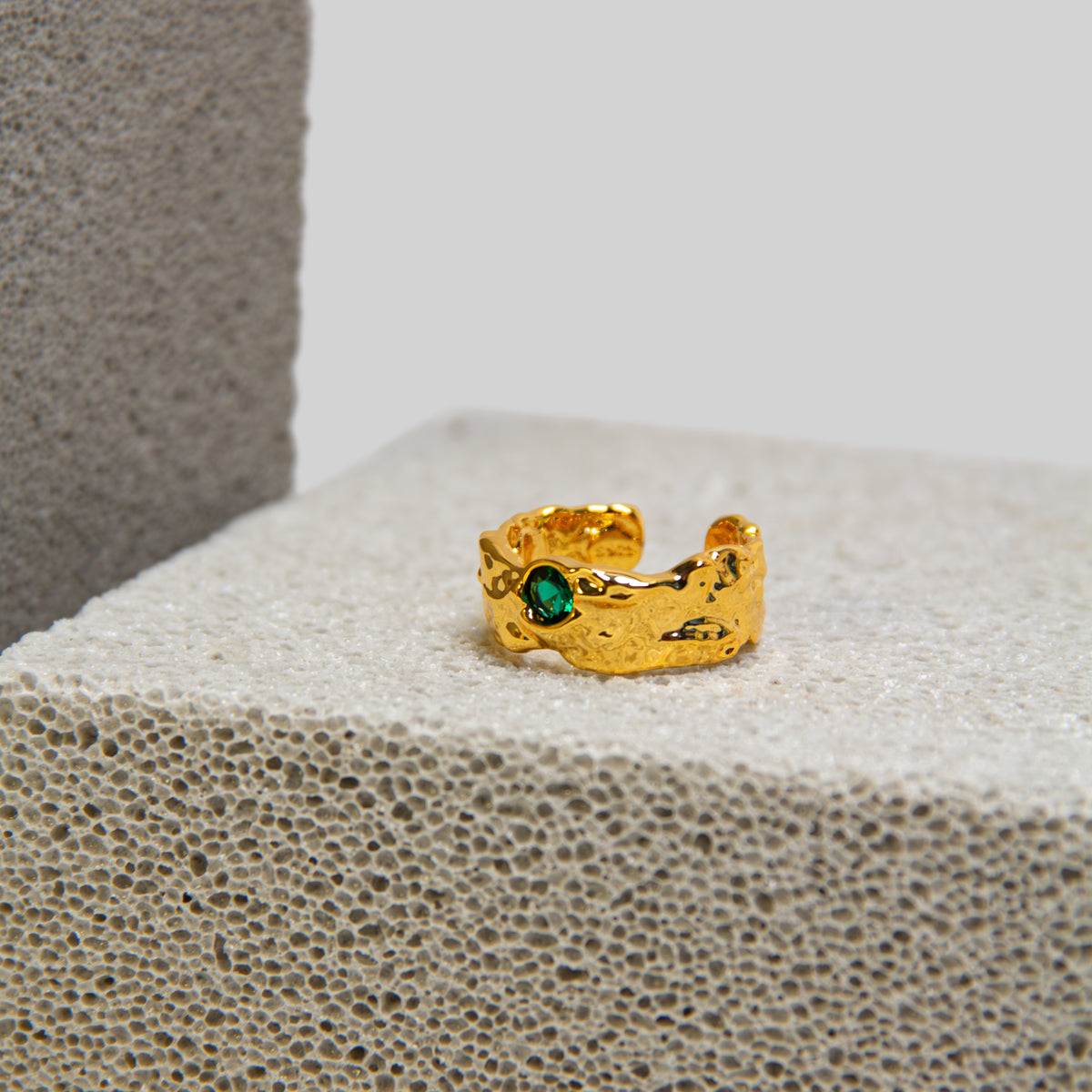 Green Zircon Ring