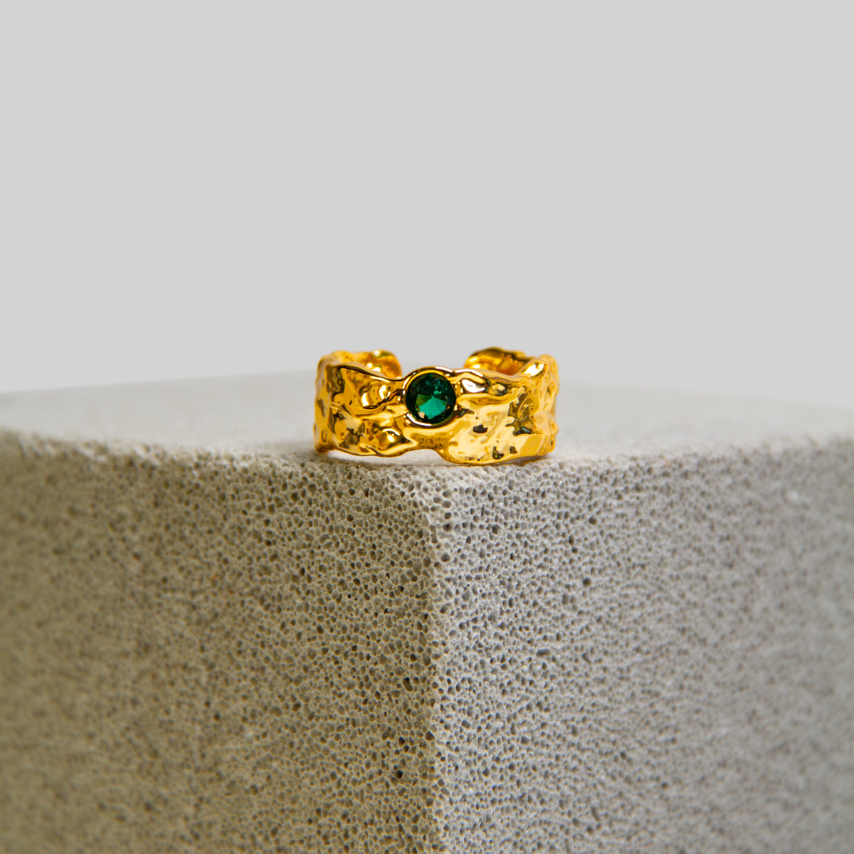 Green Zircon Ring