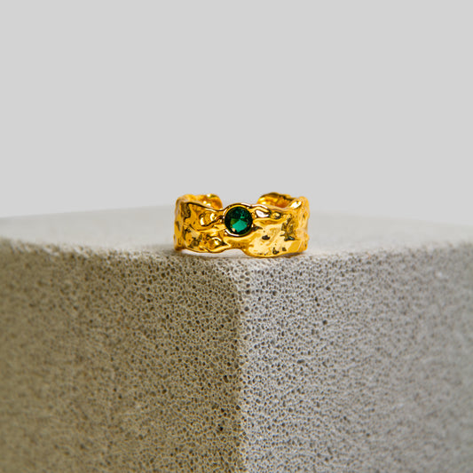 Green Zircon Ring