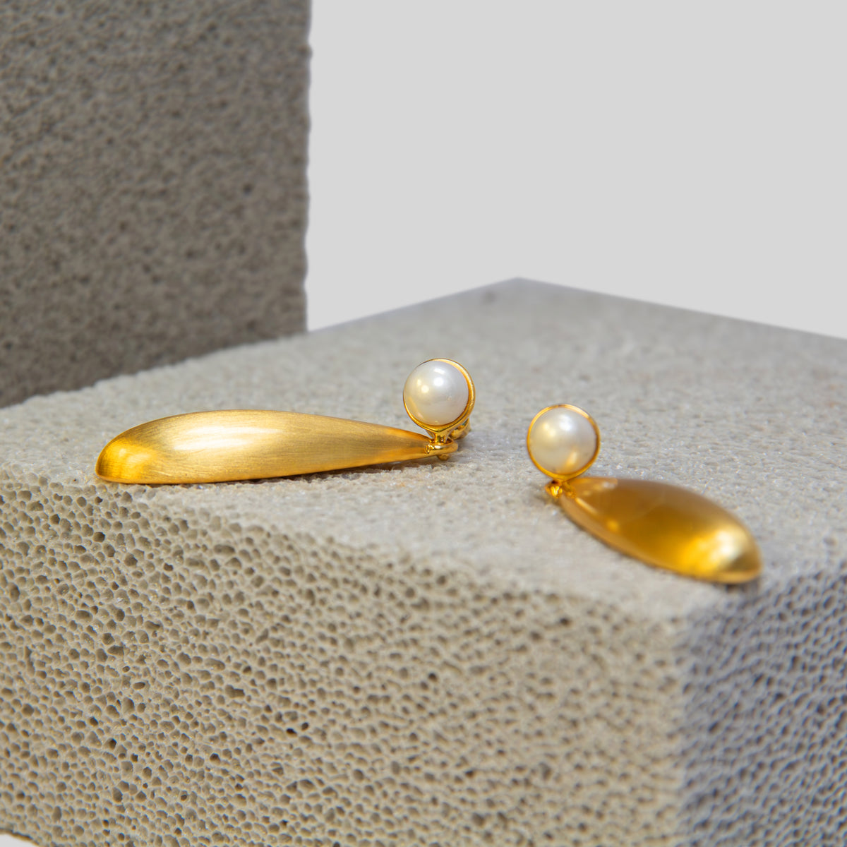 Elongated Teardrop Earrings