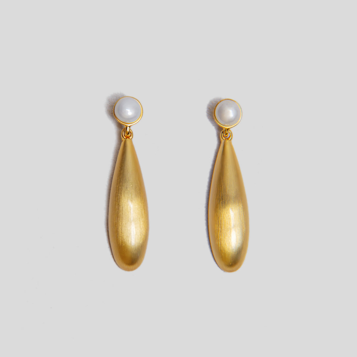 Elongated Teardrop Earrings