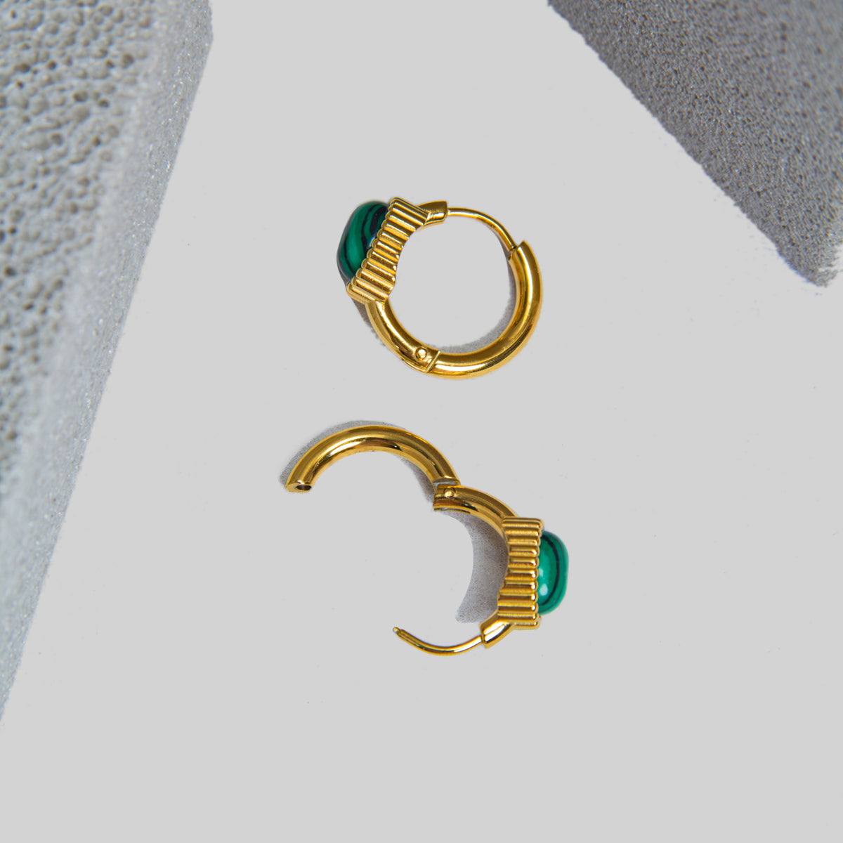 Malachite Earrings